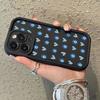 Phone Case Blue Heart-shaped Eyes Pattern For iPhone 17 16 Pro Max 11 13 12 14 15 8 7 Plus XS XR X 16E 17E Shockproof Soft Cover