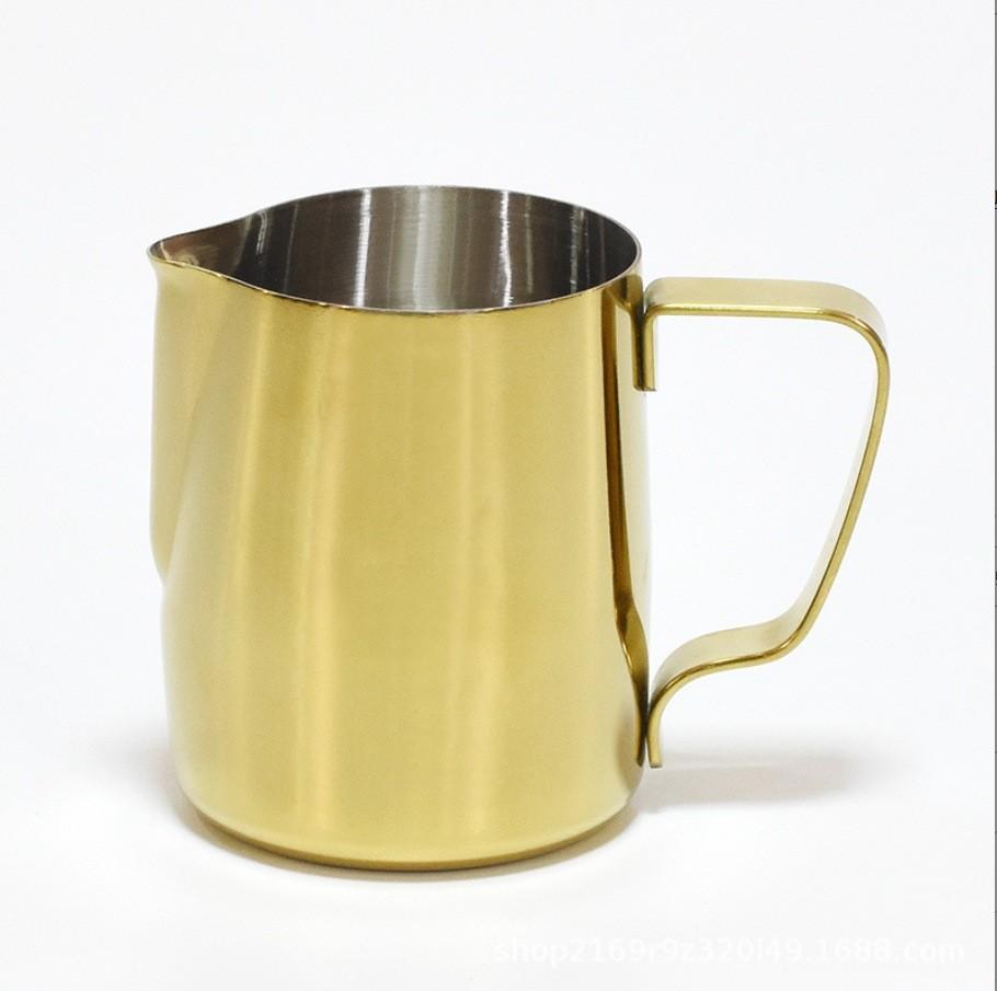 Reusable Stainless Steel Milk Frothing Pitcher With Precise Spout For Caf And Home
