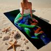 Frogs Singing Under Moonlight Beach Towel, Super Soft Microfiber, Gift for Her/Him, Birthday, for Pool, Beach, Travel, Home Decor Fan Gifts
