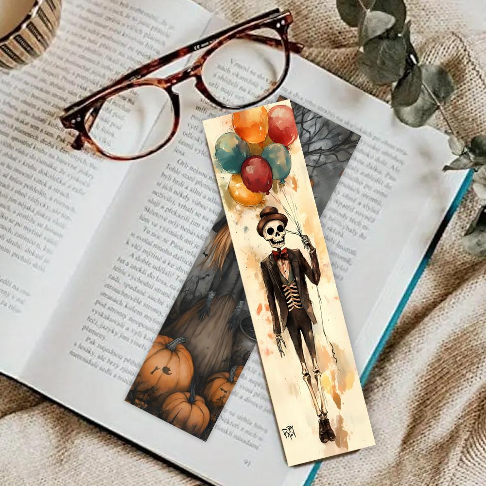 32pcs, quirky Halloween bookmarks, back-to-school season, Christmas, Halloween, suitable for teachers, readers, birthday gifts.