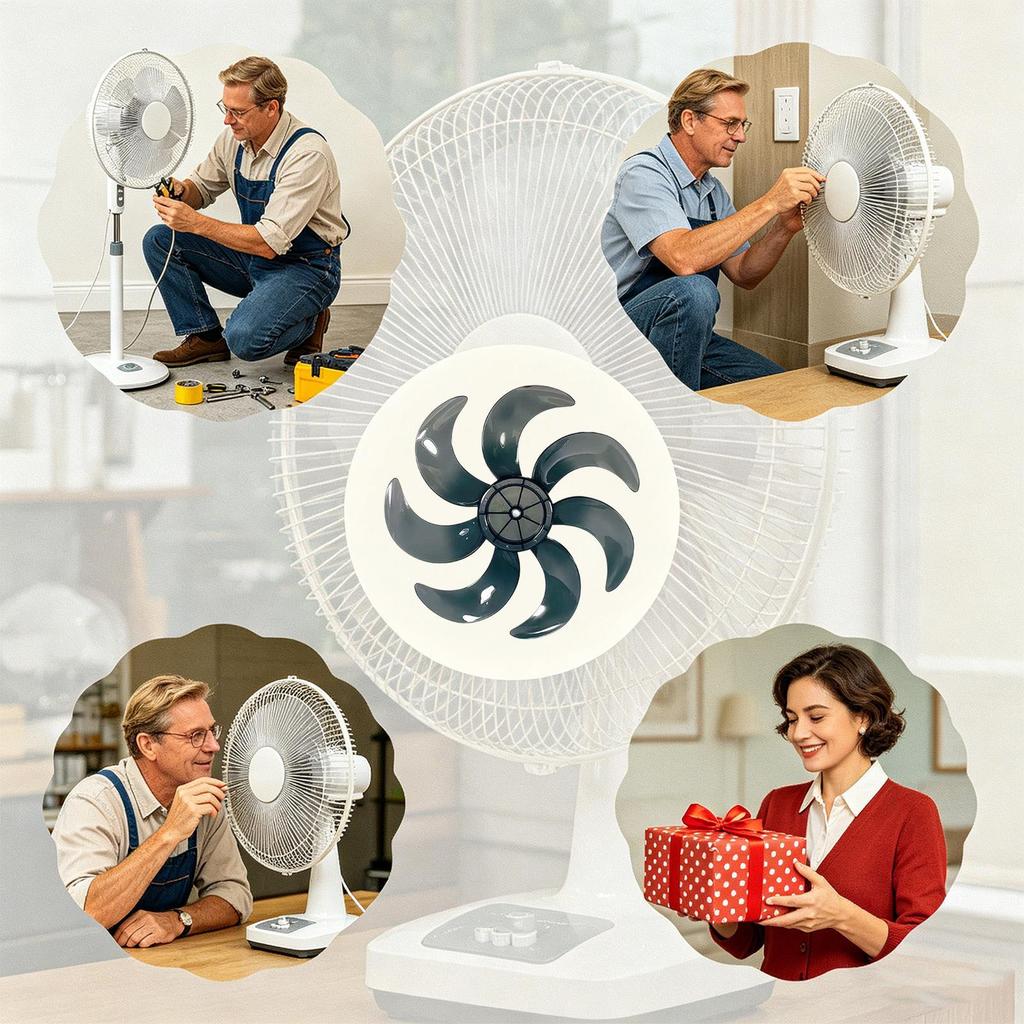 Quiet Easy Installation Standing Fan Replacement Parts Universal Fan Accessory For Home Bathroom Dorm Fan Repair Accessories