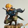 Anime 12CM Legend Of Zelda Link Kingdom Of Tears Squatting Position Figure Statue Game Pvc Handheld Models Toy Ornaments Gifts