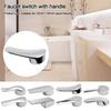 Maniglia Rubinetto Cromata 35mm/40mm Interruttore Rubinetti Metallici Maniglia Miscelatore Rubinetto Caldo Freddo Coperchio di Ricambio Cucina Bagno