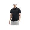 Fila Solid Color Fitted Short Sleeve Polo Shirt Men Tops Black F11M422114F-BK