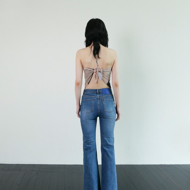 Ellonarc Nude Mesh Scarf_beige