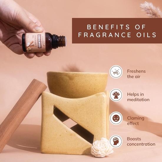 Aromahpure Fragrance Oil | 15 Ml | Sandalwood Aroma Oil for Home Fragrance |Used In Diffusers, Candles, Air Fresheners, Soaps,IFRA Certified