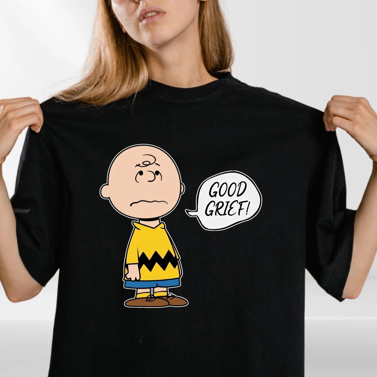 Good Grief Cartoon Unisex T-Shirt-Funny Peanuts Comic Strip Sarcastic Retro Tee XS