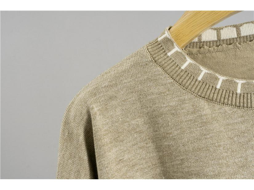 Women's Knitwear Set: Loose Long Sleeve Sweater & Wide Leg Pants, Spring/Autumn Fashion Two-Piece Set
