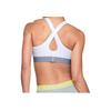 Under Armour Mid Crossback Sports Bra With Padding Medium Support Women Underwear White 1307200-100