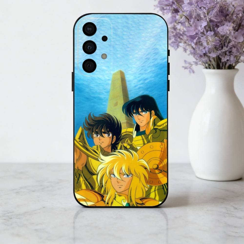 Anime S-Saint-T S-Seiya-A Handyhülle für Samsung Galaxy A73,A72,A71,A70,A53,A52,A51,Andere Weiche Schwarze Hülle