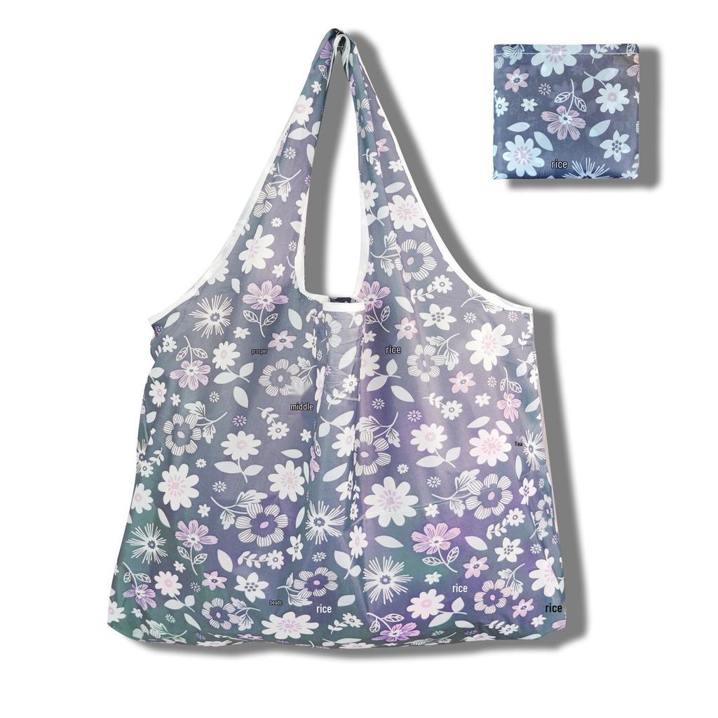 Eco-Friendly Large Capacity Foldable Tote Bag - Creative, Portable, Printed, and In Stock
