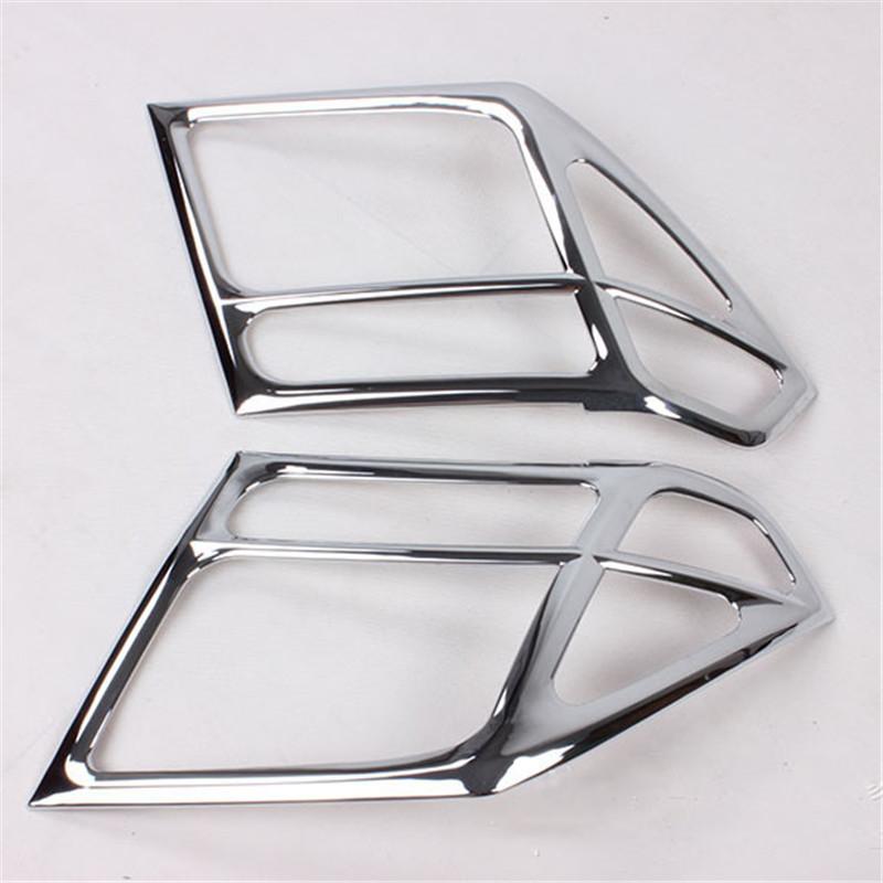 High Quality 2pcs ABS chrome Electroplating for nissan NAVARA d40 2007-2013 headlamp front light head light plated