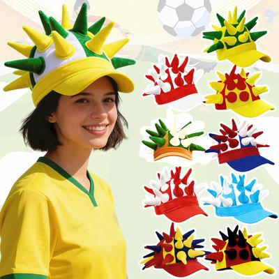 Football Fan Flag Themed Hats, Party Hats, Celebration Hats, Hats For Watching And Cheering The Game.