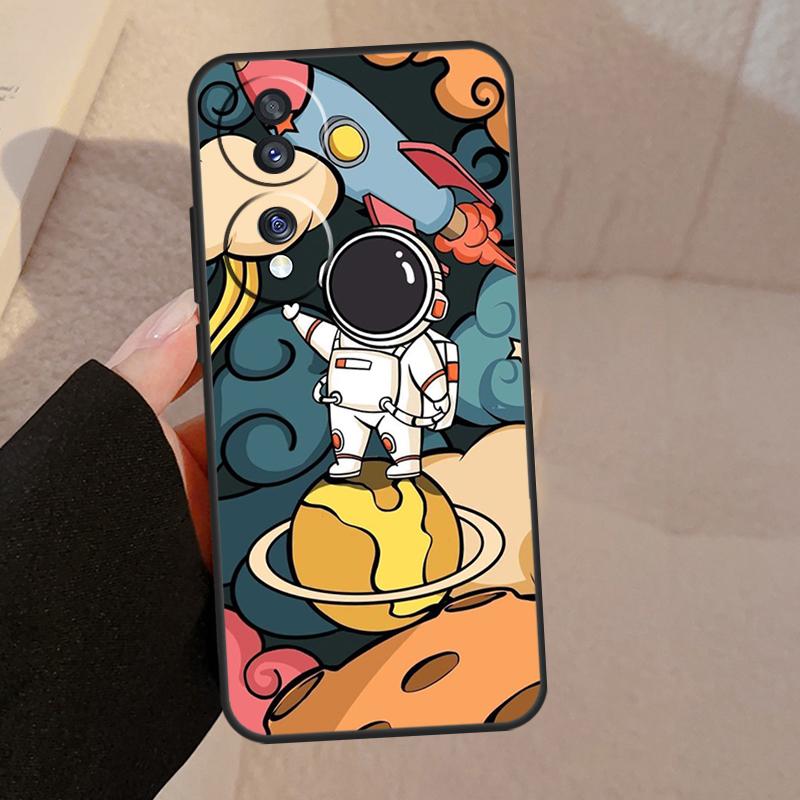 Cute galaxy Astronaut For Honor 90 70 50 Lite Magic 5 Pro 8X 9X Phone Case For Honor X8a X9a X7a X6a X9 X7 X8 X9b