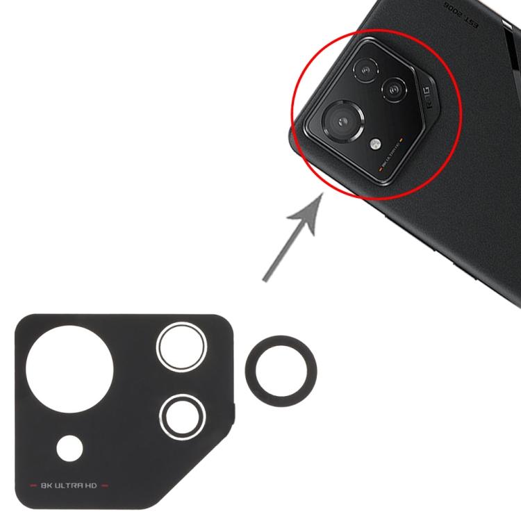 Pentru Asus ROG Phone 8 Pro AI2401 AI2401_A Obiectiv cameră spate