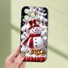 Christmas Snowman Pattern Phone Case For iPhone 17 16 Pro Max 11 12 13 14 15 Pro 7 8 Plus XS X XR SE2 16e Shockproof Soft Cover