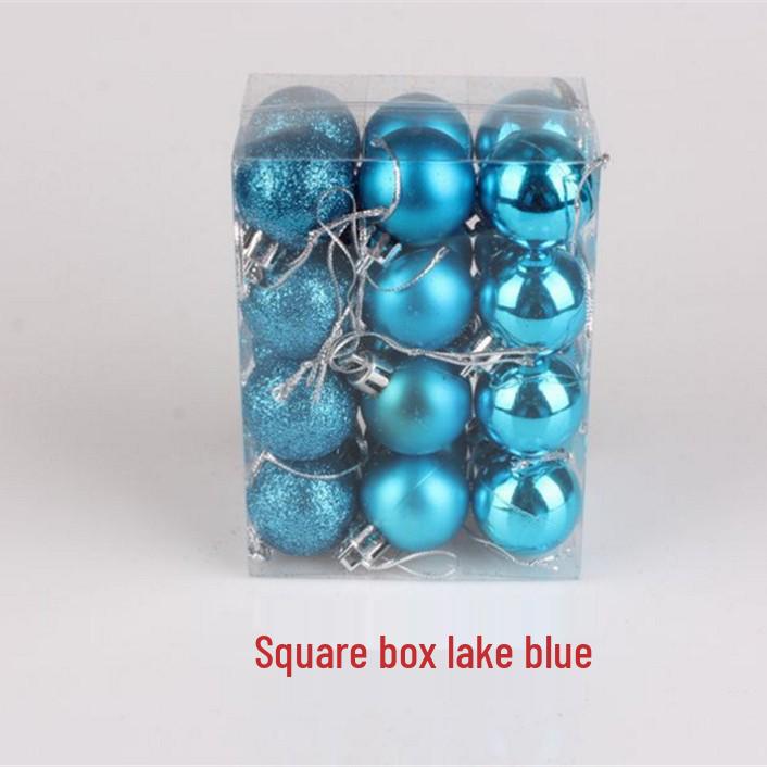 Na skladě: Sada 24 kusů 3cm lesklých vánočních koulí na ozdobu stromku