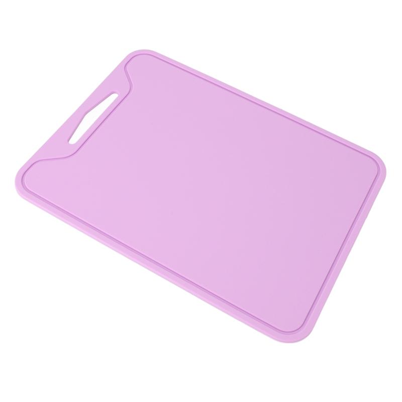 A25F-Portable Silicone Cutting Board Dishwasher Safe Prevent Slip Stick Proof Chopping Board For Kitchen Camping Picnic фиолетовый