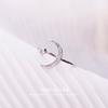 Beixi s925 Sterling Silver Star & Moon Open Ring for Women - Chic & Elegant Design for Daily Wear