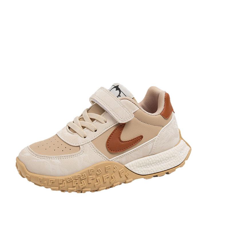 

Новые осенние спортивные туфли для мальчиков и девочек, весенне-осенние детские уличные универсальные повседневные туфли 37 коричневый