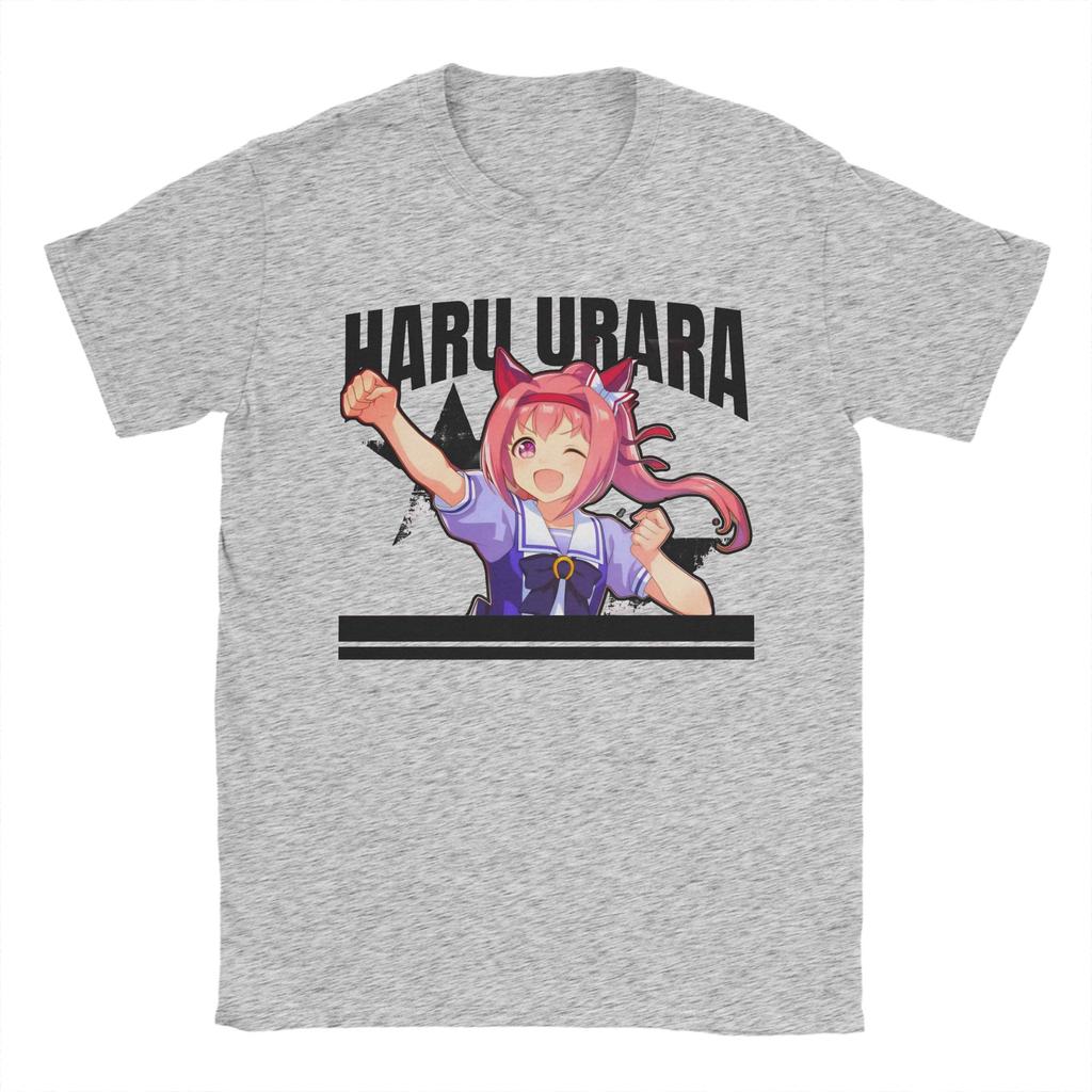 Haru Urara T Shirts Unisexs 100 Cotton Novelty TShirts Round Neck Tee Shirt Short Sleeve Tops New Arrival