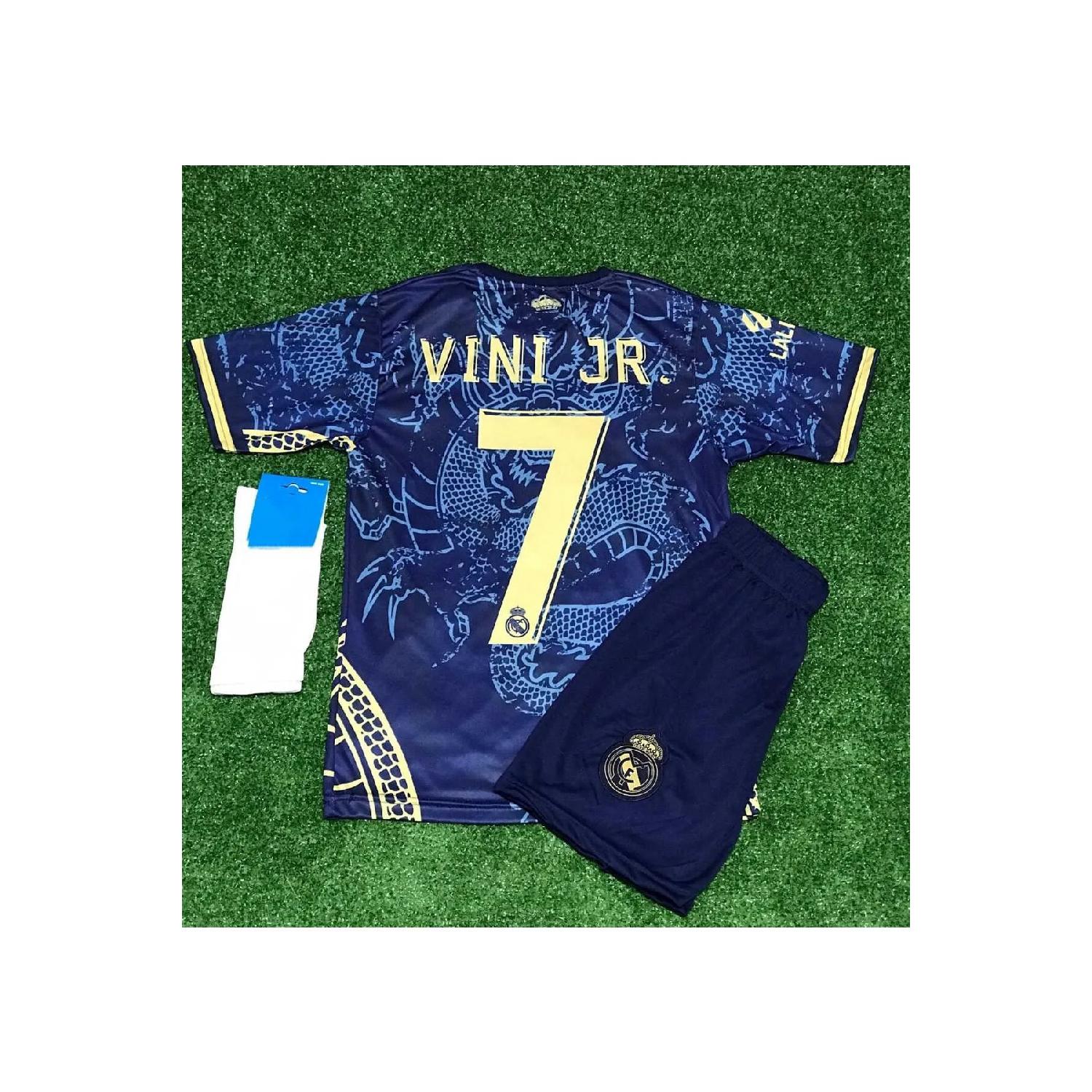 

Детские трикотажные шорты Vini Jr с рисунком дракона Real Madrid 2023/24, комплект из 3 носков