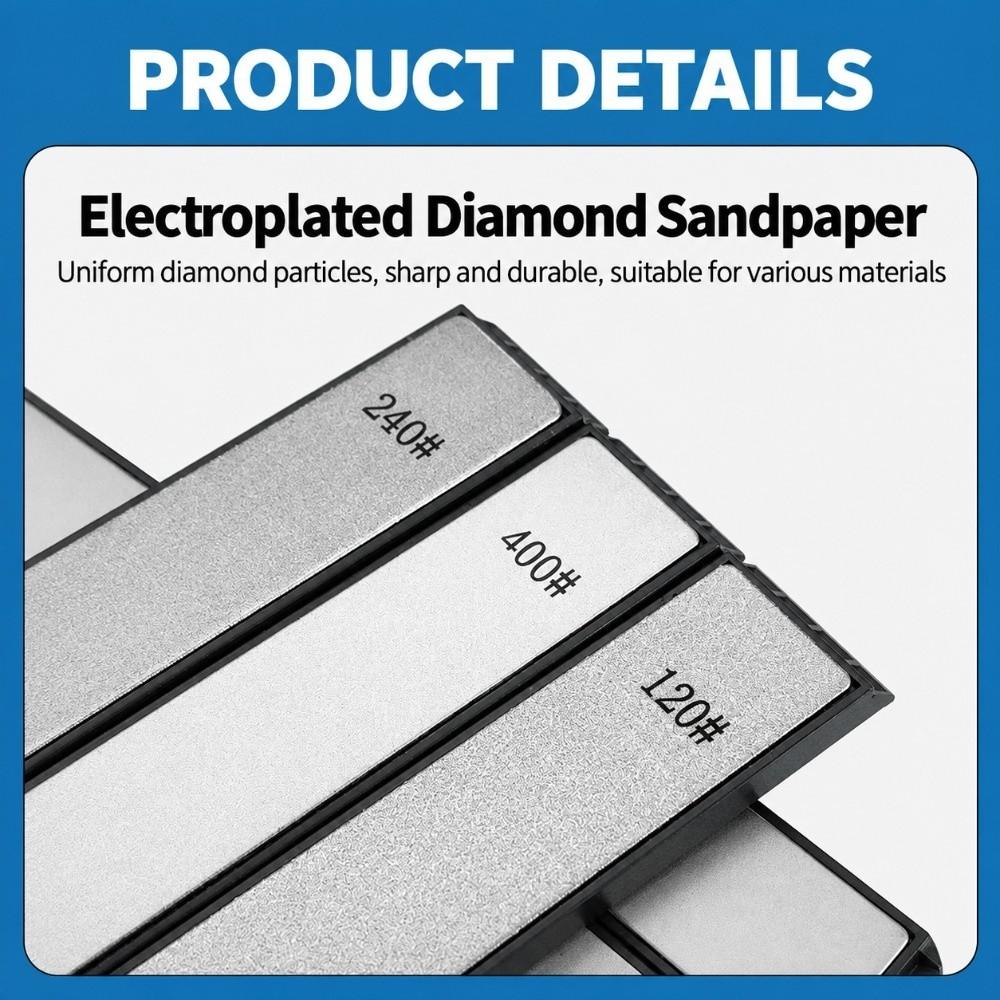 Grit 80-3000 Diamond Stone 160x30mm Whetstone Strip New Polishing Disc