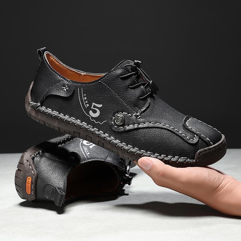 

Мода Новая Мужская Носимая Нескользящая Уличная Обувь Кожа Высокое Качество Мода Мужская Ручной Работы Мягкая Подошва Повседневная Обувь Балетки Оксфорды 48 чёрный