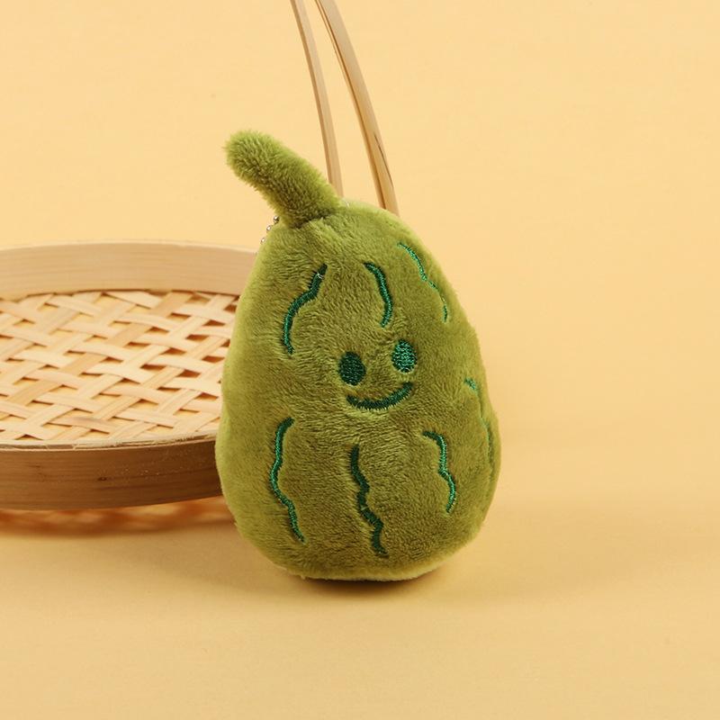British Jelly Fun Vegetable Plush Toy Sports Ice Hockey Eggplant Pendant Boutique Plush Key Small Pendant
