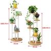 Bedroom Apartment Flower Stand Decoration Hotel Lobby Multi-layer Flower Pot Stand Indoor Balcony Floor Plant Stand  NJ70707