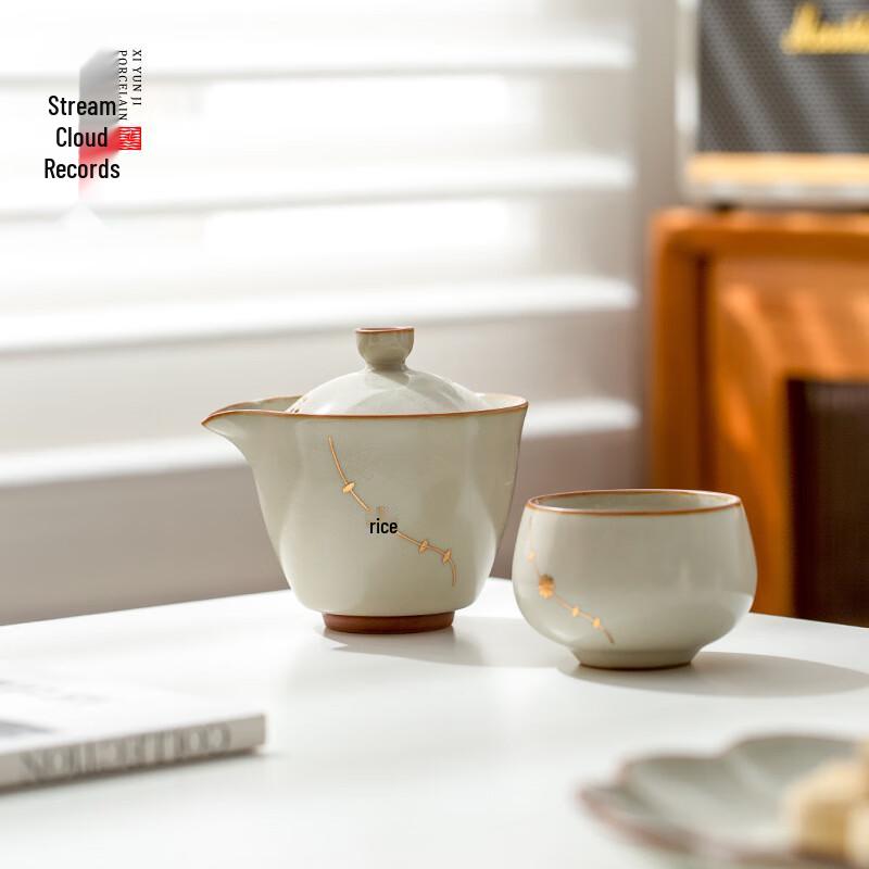 Zhi Nian Hua Ceramic Teacup Set