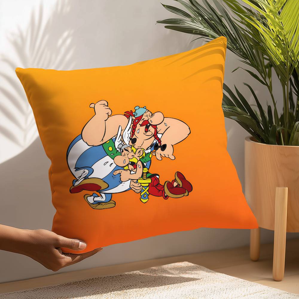 Adventure Comic A-Asterix O-Obelix Pillow Case Plush Fabric Soft  Pillowcase Double Sided Print Cushion Cover Household Gifts