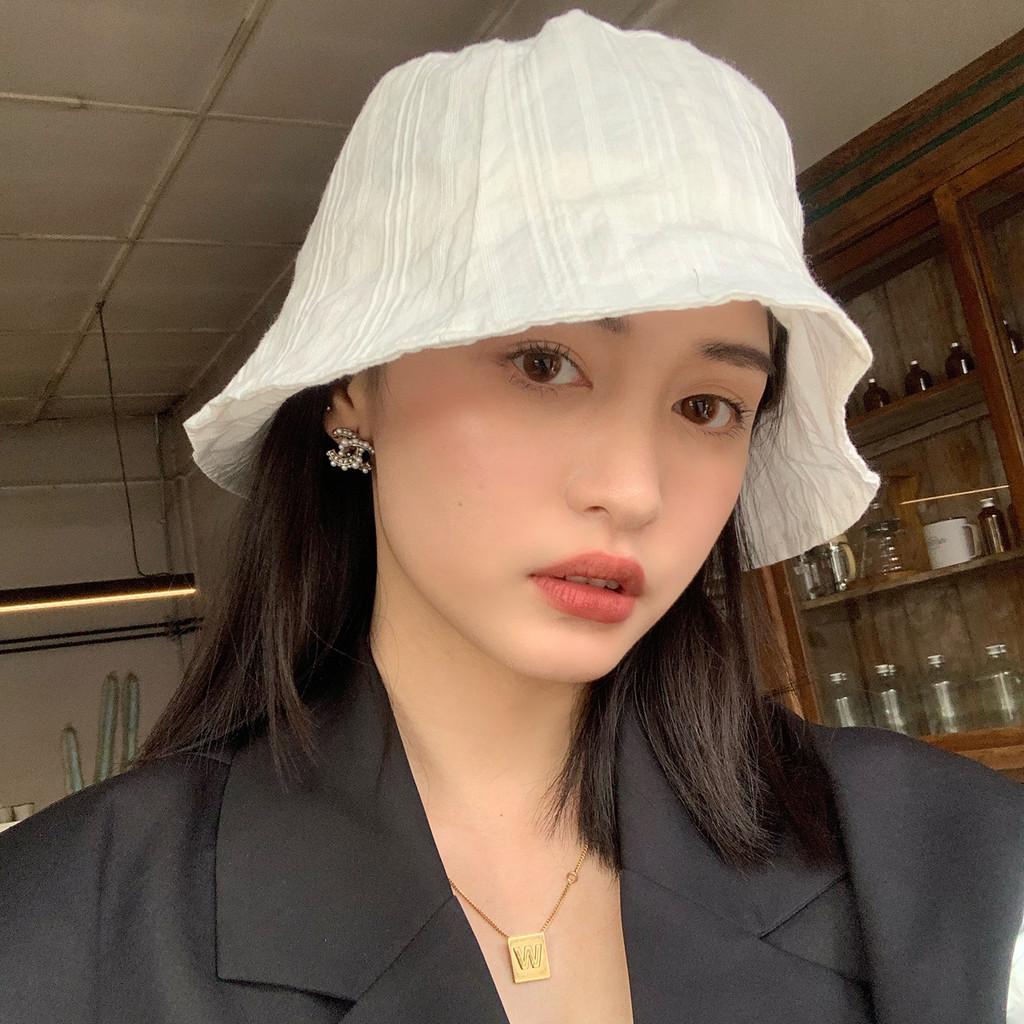 Vintage Inspired Cotton Fisherman Hat For Women Summer Sun Protection Brim Wide