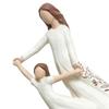 Gifts for Mom from Daughter, Hand Painted Resin Mother Daughter Figurine, Sentimental Mother's Day Gifts for Mom