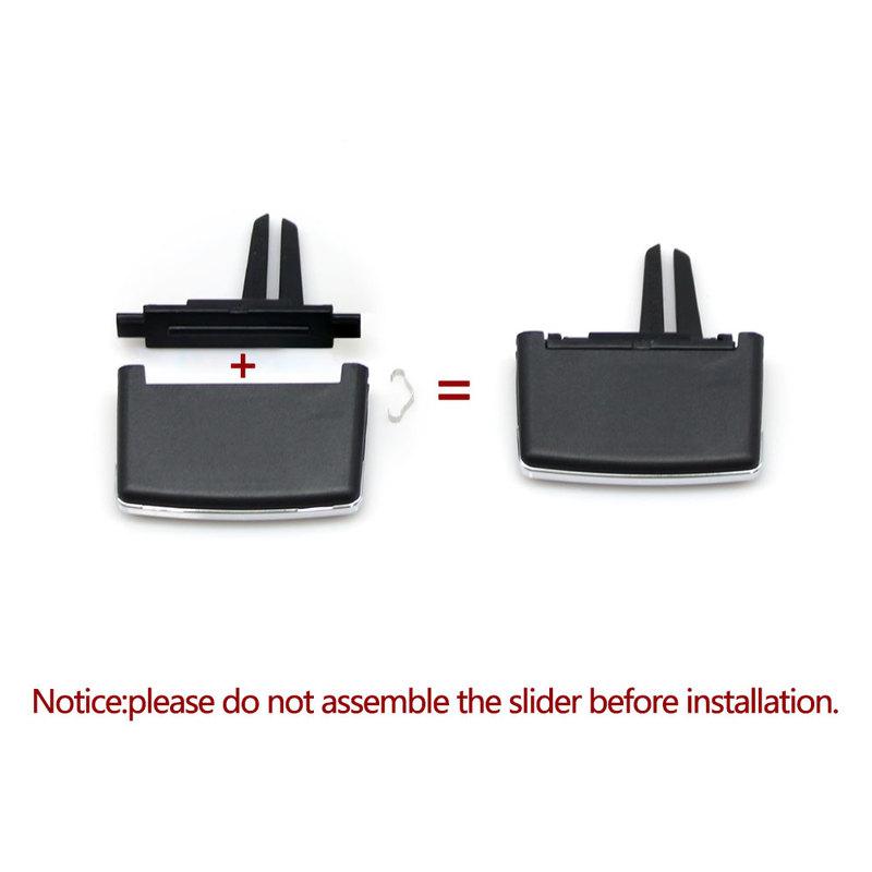 Car Front Air Conditioner AC Vent Grille Paddle Tab Clip Slider For Mercedes Benz E Class Cabriolet Coupe W207 2009-2012