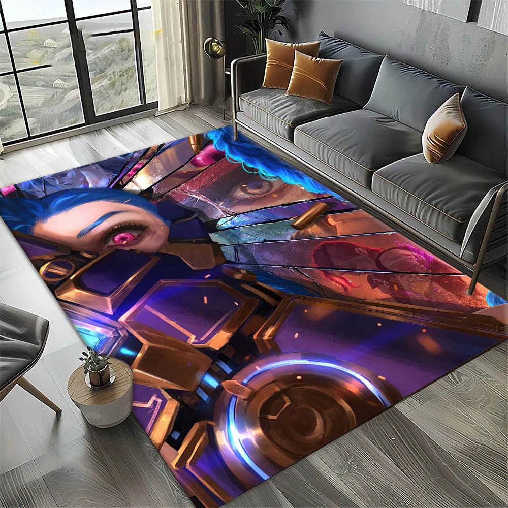 Video Game A-Arcane L-LOL Animation 3D Carpet Rug Art for Room Decor Home Kitchen KidsDoor Gift Kids Area Rug Non-slip Floor Mat