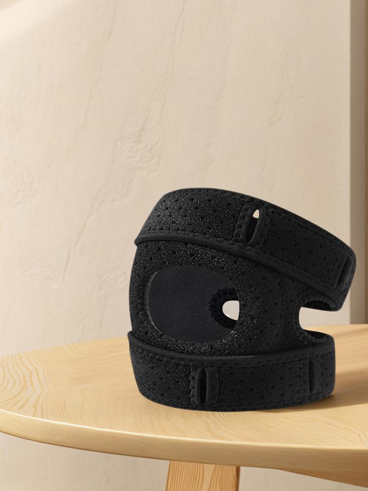 Open Patella Support Adjustable Knee Support Wrap Patella Protector for Injuries Running Sports and Workouts