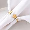 6PCS Gold/Silver Moon Napkin Rings Modern Serviette Ring Table Napkin Holder  Wedding