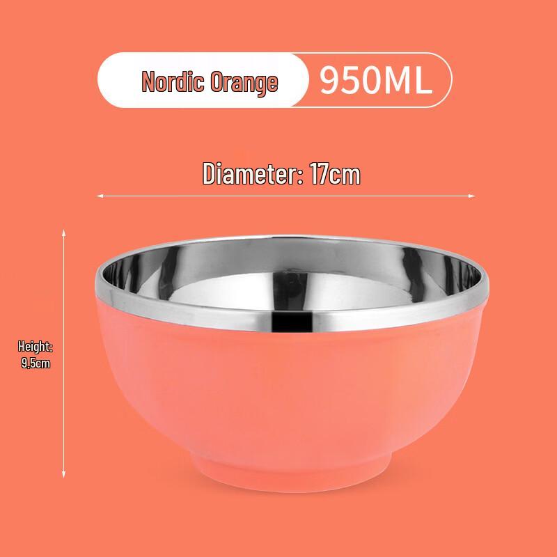 Abay Stainless Steel Double-Layer Insulated Rice Bowl