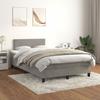 Maison Exclusive - Rete a doghe per letto e materasso grigio chiaro 120x190cm velluto