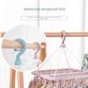 Windproof Folding Hanger with 32 Clips - Multifunctional Drying Rack for Socks and Clothes