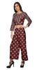 Moomaya Womena    S Crop Top Palazzo Set Printed 2 Piece Outfit Dress Ethnic