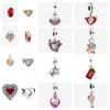 2023 Valentine's Day Charm 925 Sterling Silver Frosted Red Love Potion Murano Beads Fit Original Bracelet DIY Jewelry