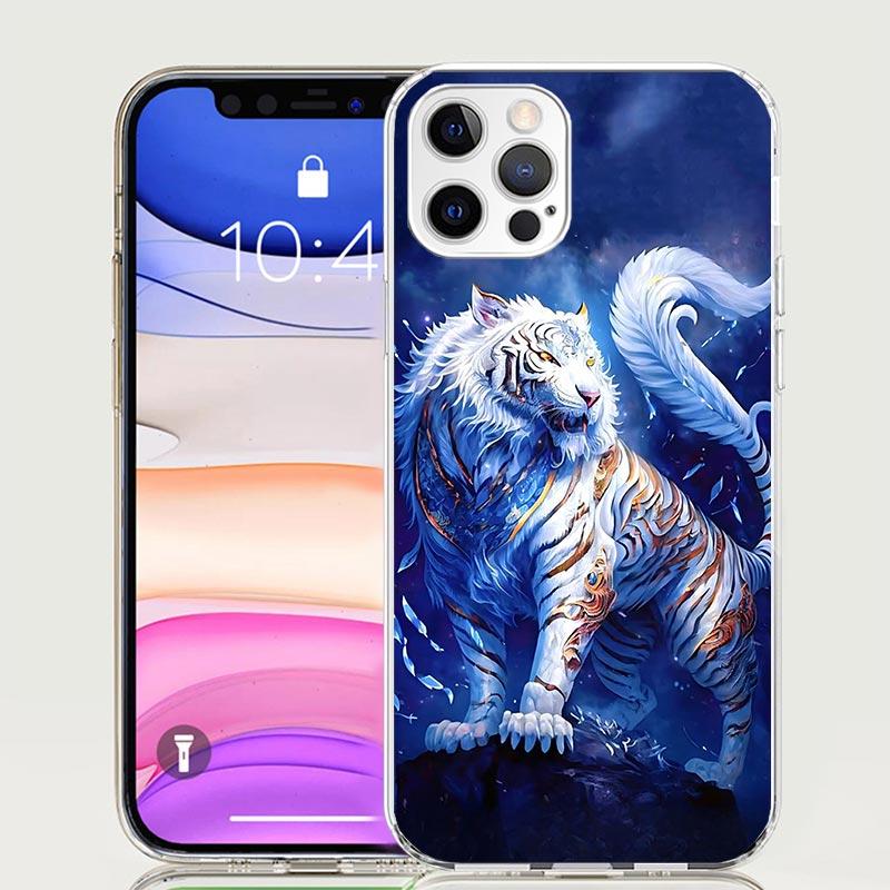 Ferocious Tiger Animal Case Phone Cover for Apple Iphone 16 15 14 13 12 Mini 11 Pro Max 16E X XS XR 7 Plus 8 + SE 2020 Trend Fun