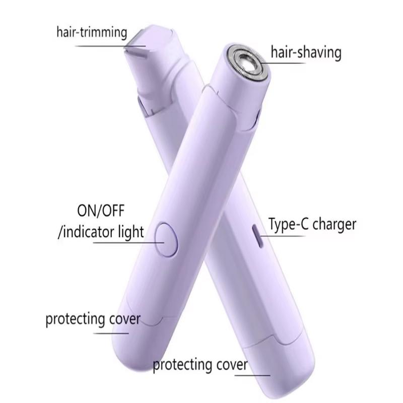 Two-in-one Electric Shaver, Women's Rechargeable Laser Hair Removal Machine, Hair Trimmer, Household Hair Removal Tool