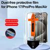 HD Clear Dust Free Screen Protector Tempered Glass Film For iPhone 17/Pro/ Pro Max/Air Bubble Free Easy Installation Set