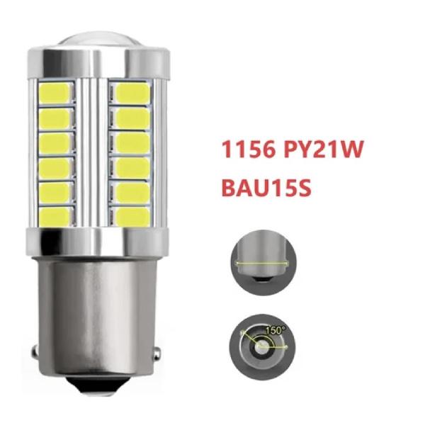 2x 1156 LED Bulbs BA15S BAY15D 33SMD 5630/5730 P21W PY21W P21/5W 12V for Signal Reverse Lights Bulbs 7
