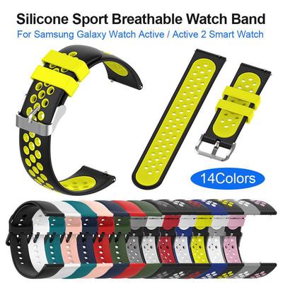 Silicone Sport Breathable Watch Band Wristband Strap For Samsung Galaxy Active 2 Smart 20mm Universa Buy At A Low Prices On Joom E Commerce Platform
