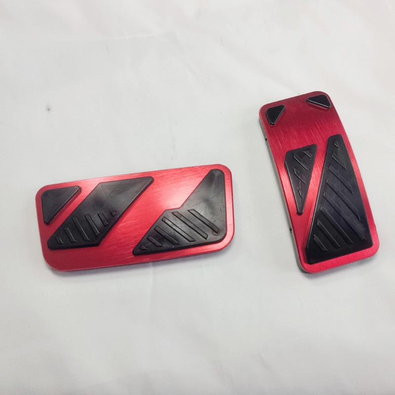 For Ford Ranger T9 Everest  2024 Aluminum Accelerator Pedal Brake Cover Non-slip Mat Car Interior Styling Accessories