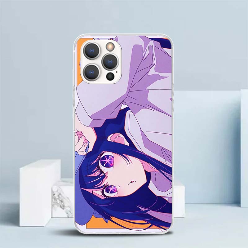 Japan Anime Oshi No Ko Soft Cover for iPhone 16 17 Air 15 14 Pro Max 16E Phone Case 13 Mini 12 11 7 SE 8 Print Pattern Fit Cases